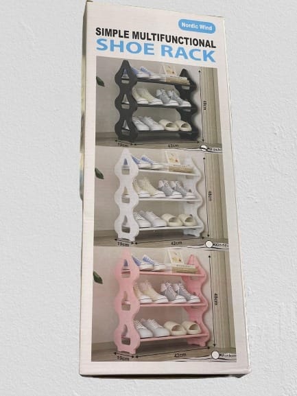 3 Tier Diamond Shoe Rack - Nordic Wind (BO7629)