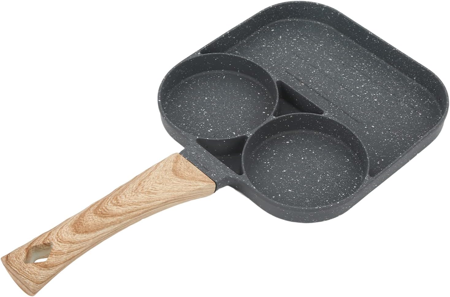2 Holes Frying Pan
