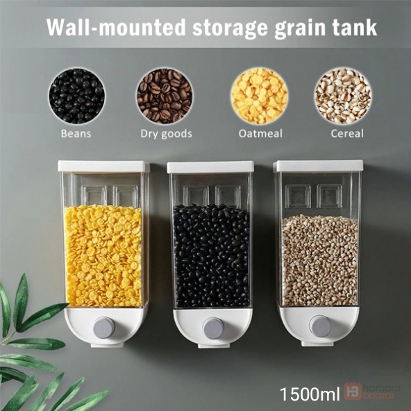 1.5kg Wall Mounted Plastic Cereal Dispenser OB/00102